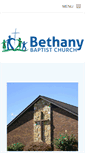 Mobile Screenshot of bethanybaptistcares.org