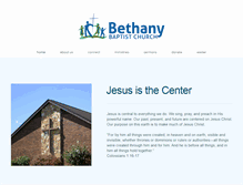 Tablet Screenshot of bethanybaptistcares.org